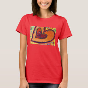 Happy Hearts Painting Love Artwork T-Shirt