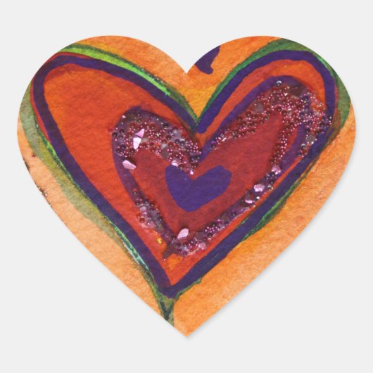 Happy Hearts Parties scintillant Love Étiquette Ar (Devant)