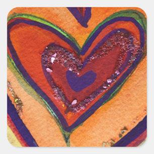 Happy Hearts Parties scintillant Love Étiquette Ar