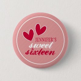 Happy Hearts Sweet Sixteen Ronde Button 5,7 Cm