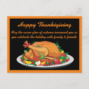 Happy Heartwarming Thanksgiving Greeting Briefkaart