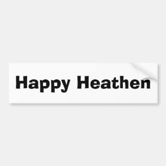 Happy Heathen Bumpersticker