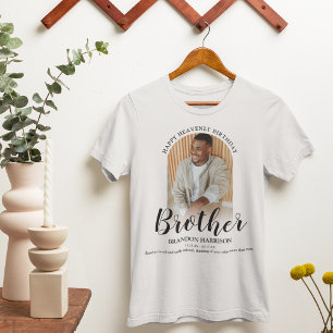 Happy Heavenly Birthday   Foto Memorial T-Shirt