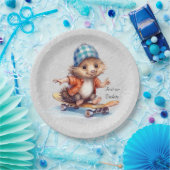 Happy Hedgehog Waterverf Papier Bord (Feest)