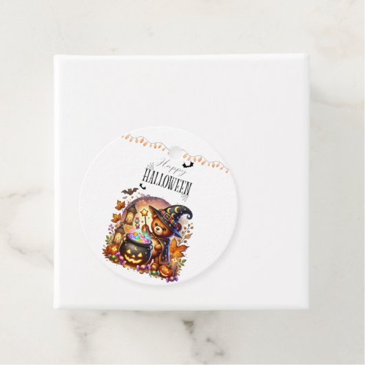 Happy Helloween Schattige Wizard Beer Bedankjes Labels (In situ)