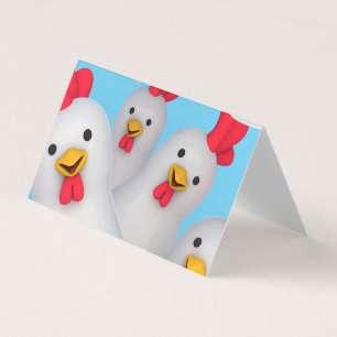 Happy hen clipart kaart