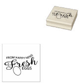 Happy Hens | Ei Kartonnen Stempel (Gestempeld)