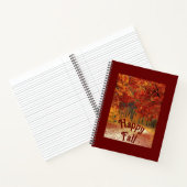 Happy Herfst Autumn Road Notitieboek (Binnen)