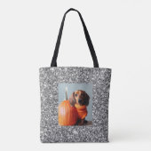 Happy Herfst Dachshund Canvas tas (Achterkant)