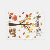 HAPPY HERFST! FLEECE DEKEN (Voorkant (Horizontaal))