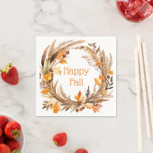 Happy Herfst herfstkrans Servet (Insitu)