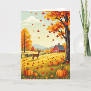Happy Herfst Kaart, Herfst Kaart, Herfst Kaart