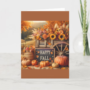 Happy Herfst Kaart, Herfst Kaart, Herfst Seizoen K Feestdagen Kaart