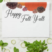 Happy herfst pomkins theedoek (Gevouwen)