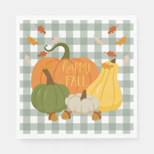 Happy Herfst Pumpkins Servet