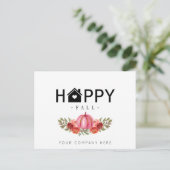 Happy Herfst Real Estate Farming Briefkaart (Staand voorkant)