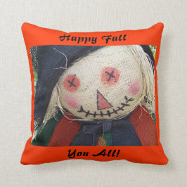 Happy Herfst Scarecrow Kussen
