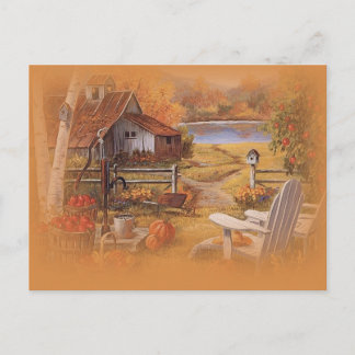 Happy Herfst scene briefkaart