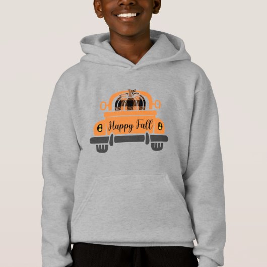 Happy Herfst, Truck Front Sweatshirt (Voorkant)