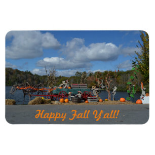 Happy Herfst Y herfst-beeldscherm met water Magneet