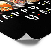 Happy Herfst Y Pitbull Dog Coffee Pumpkin Herfst A Poster (Hoek)