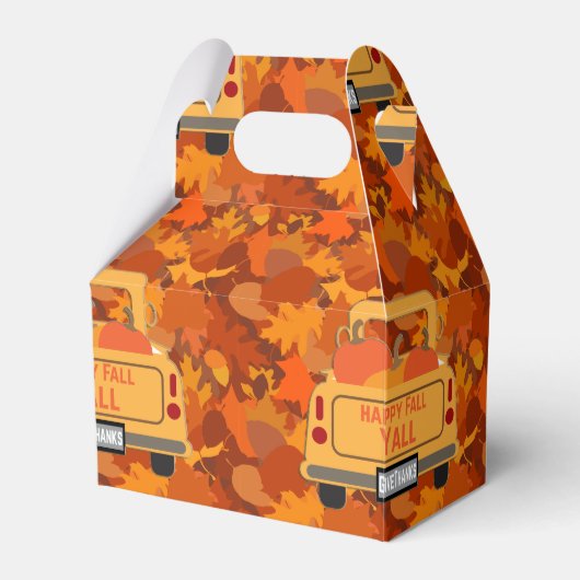 Happy Herfst Yall - 1 Bedankdoosjes (Voorkant Zijde)