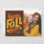 Happy Herfst Y'all Autumn-fotokaart (Voorkant)