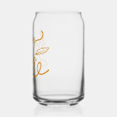 Happy Herfst Y'all Blikvorm Glas (Links)