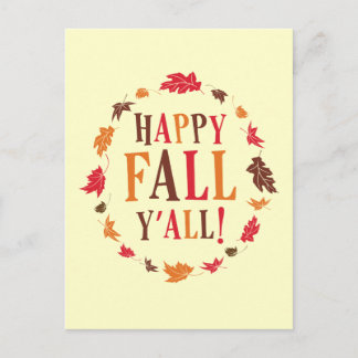 Happy Herfst Y'all Briefkaart