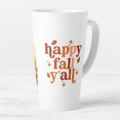 Happy Herfst Y'all Ceramic Latte Mok (Rechterhoek)