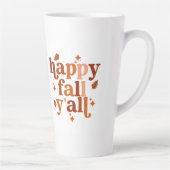 Happy Herfst Y'all Ceramic Latte Mok (Rechts)
