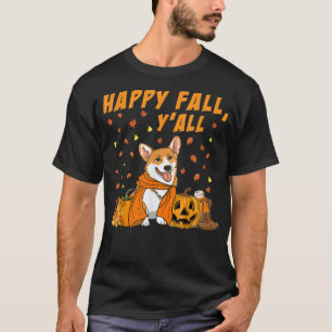 Happy Herfst Yall Corgi Hondenliefhebber T-shirt