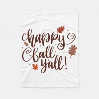 Happy Herfst Yall Fleece Deken