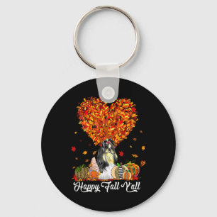 Happy Herfst Y'all Funny Shih Tzu Autumn Pumpkins Sleutelhanger