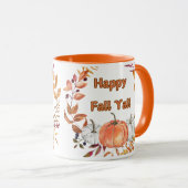 Happy Herfst Y'all: Gezellige herfstpompoen en bla Mok (Voorkant rechts)