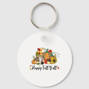 Happy Herfst Y'all Gnome Leopard Pumpkin Autumn Gn Sleutelhanger