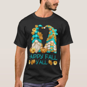 Happy Herfst Y'all Grappig Leopard Pompoen Herfst T-shirt