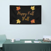Happy Herfst Y'all herfst Maple Leaf Spandoek (Beurs)