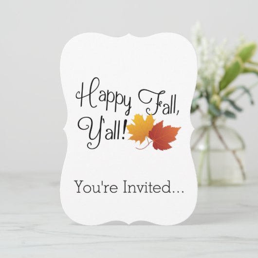 Happy Herfst Ya'll het is een herfst niet-Hallowee Kaart (Staand voorkant)