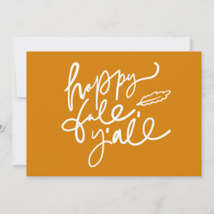 Happy Herfst Y'all Kaart