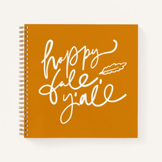 Happy Herfst Y'all Notitieboek (Voorkant)