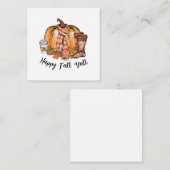 Happy Herfst Y'all Pumpkin Boots Notitiekaartje (Voorkant / Achterkant)