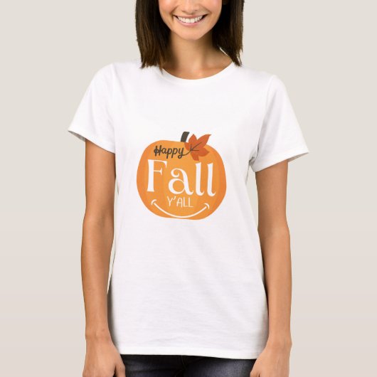 Happy Herfst Yall T-shirt (Voorkant)