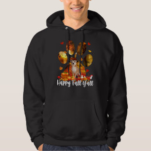 Happy Herfst Yall Thanksgiving Chihuahua Pilgrim D Hoodie