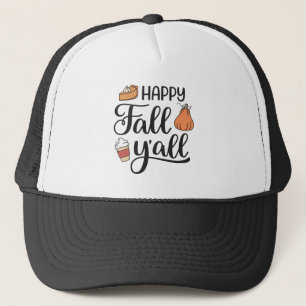 Happy Herfst Y'all Trucker Pet