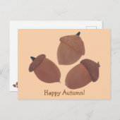 Happy hern Three Acorns Briefkaarten (Voorkant / Achterkant)