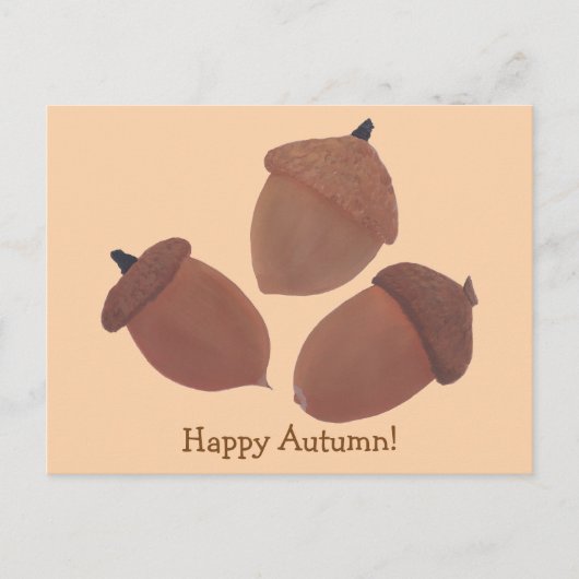 Happy hern Three Acorns Briefkaarten (Voorkant)