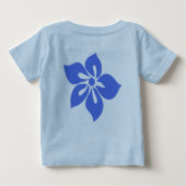 Happy Hibiscus Baby-T-shirt (Achterkant)