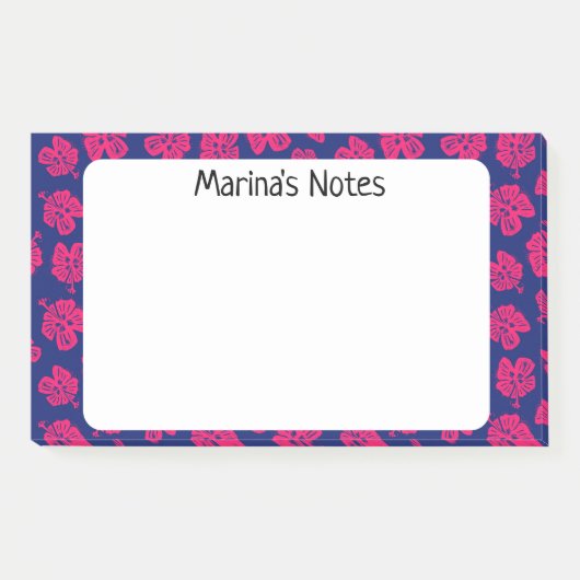 Happy Hibiscus Flower Persoonlijke Post-it® notes (Voorkant)