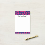 Happy Hibiscus Flower Persoonlijke Post-it® notes (Op bureau)